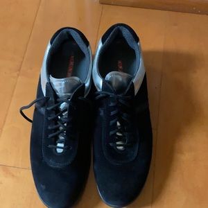 Prada Black and silver sneakers